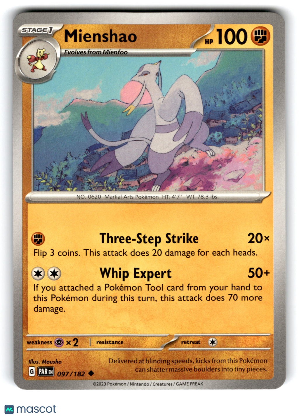 2023 Pokemon Mienshao #97/182
