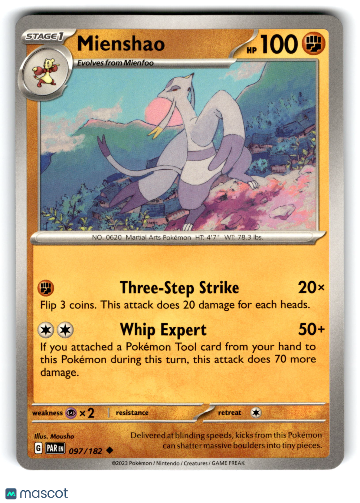 2023 Pokemon Mienshao #97/182