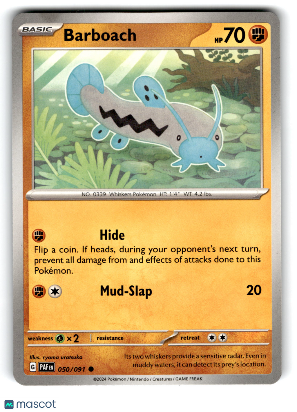 2024 Pokemon Barboach #50/91