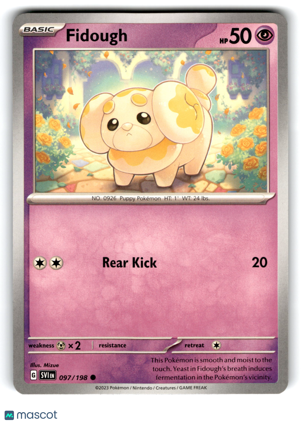 2023 Pokemon Fidough #97/198