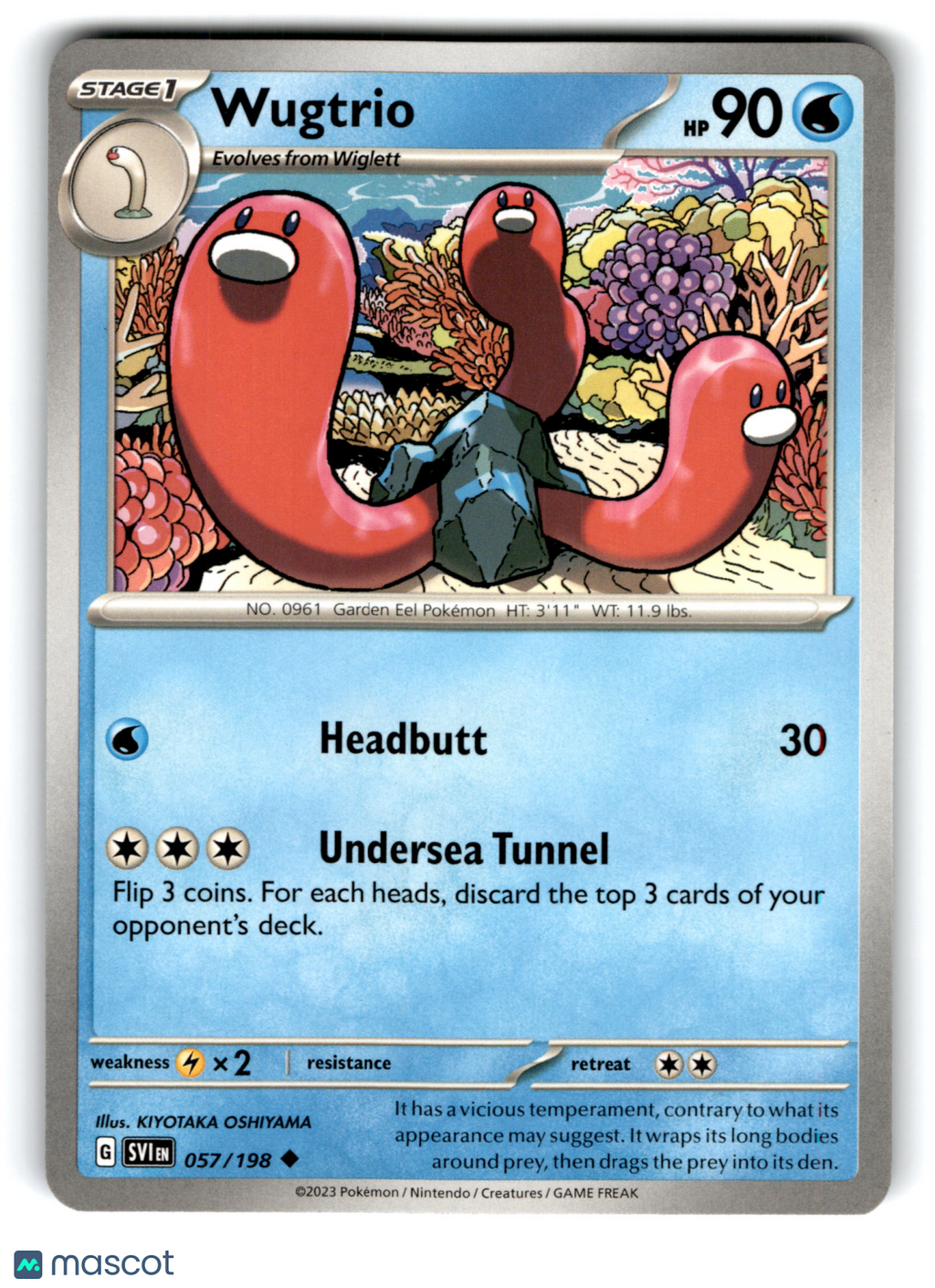 2023 Pokemon Wugtrio #57/198