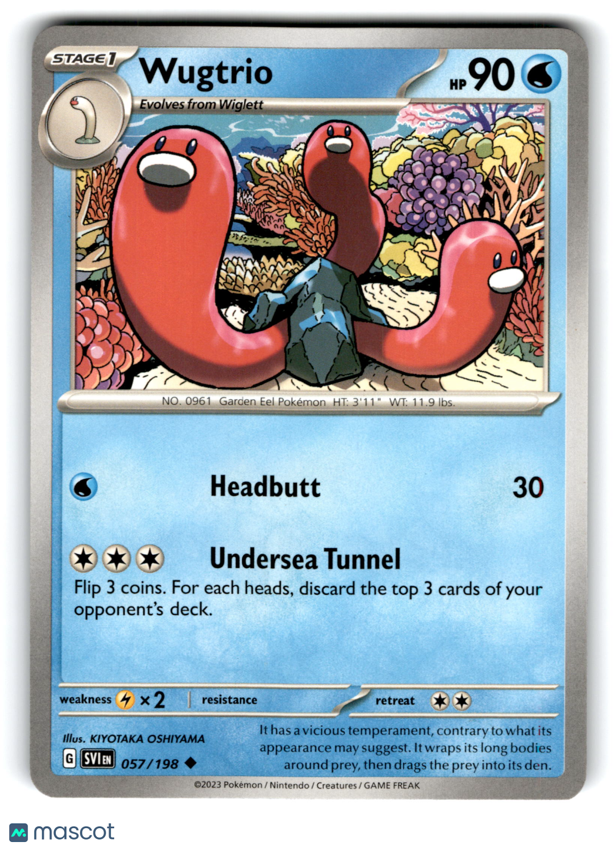 2023 Pokemon Wugtrio #57/198