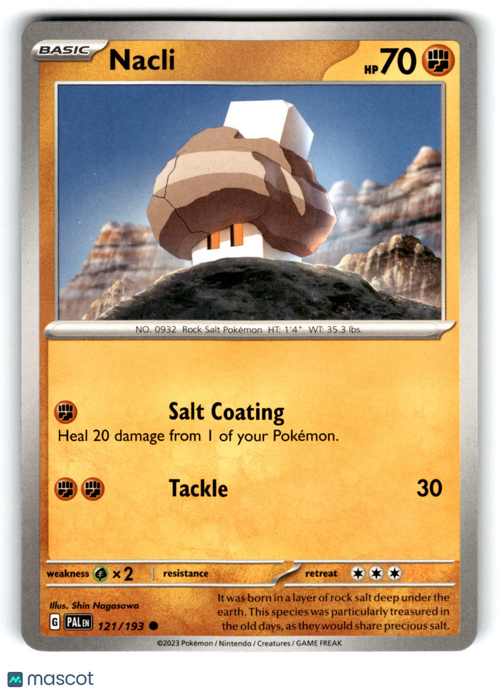 2023 Pokemon Nacli #121/193