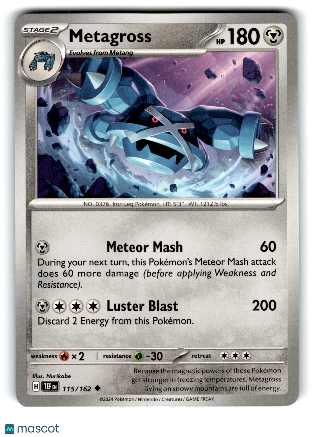 2024 Pokemon Metagross #115/162