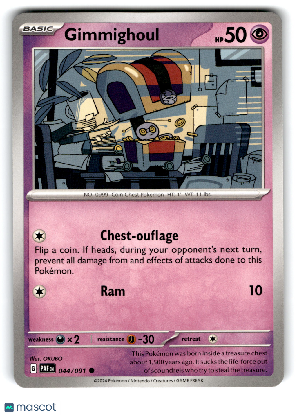 2024 Pokemon Gimmighoul #44/91