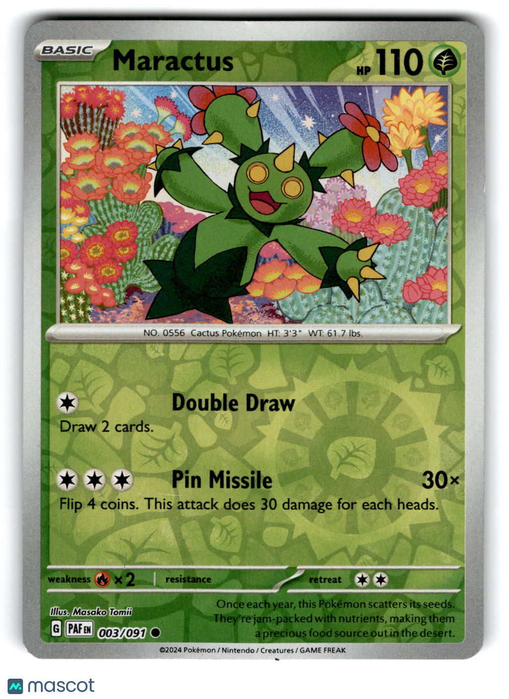 2024 Pokemon Maractus #3/91
