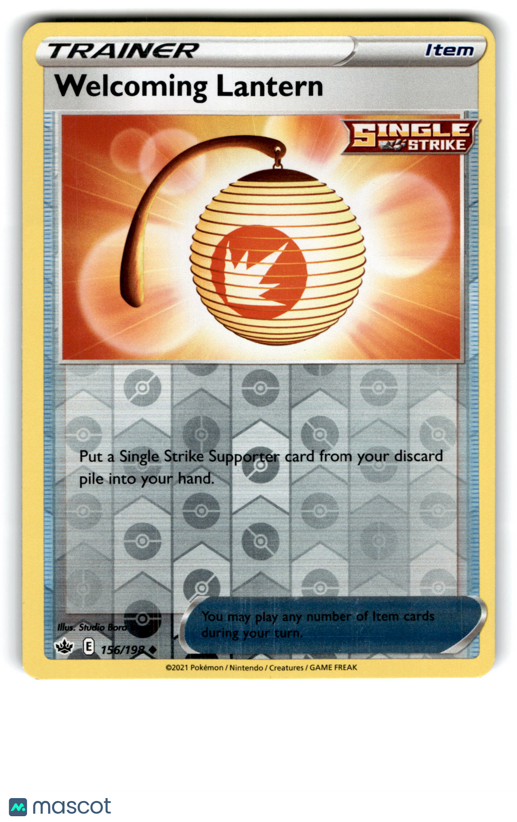 2021 Pokemon Welcoming Lantern #156/198