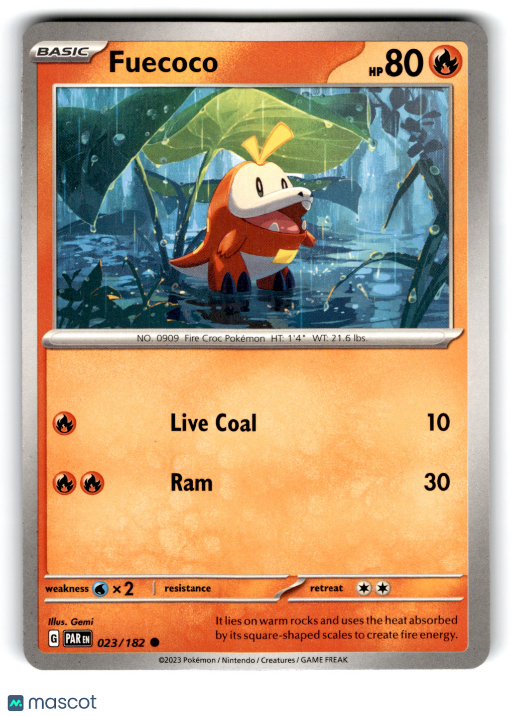 2023 Pokemon Fuecoco #23/182