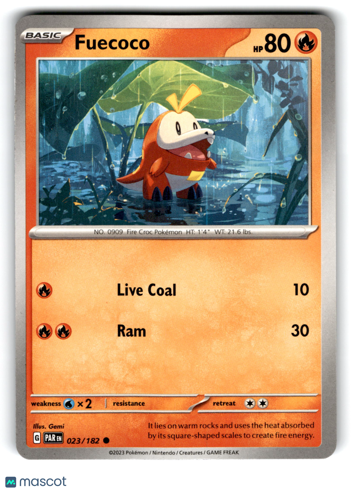2023 Pokemon Fuecoco #23/182