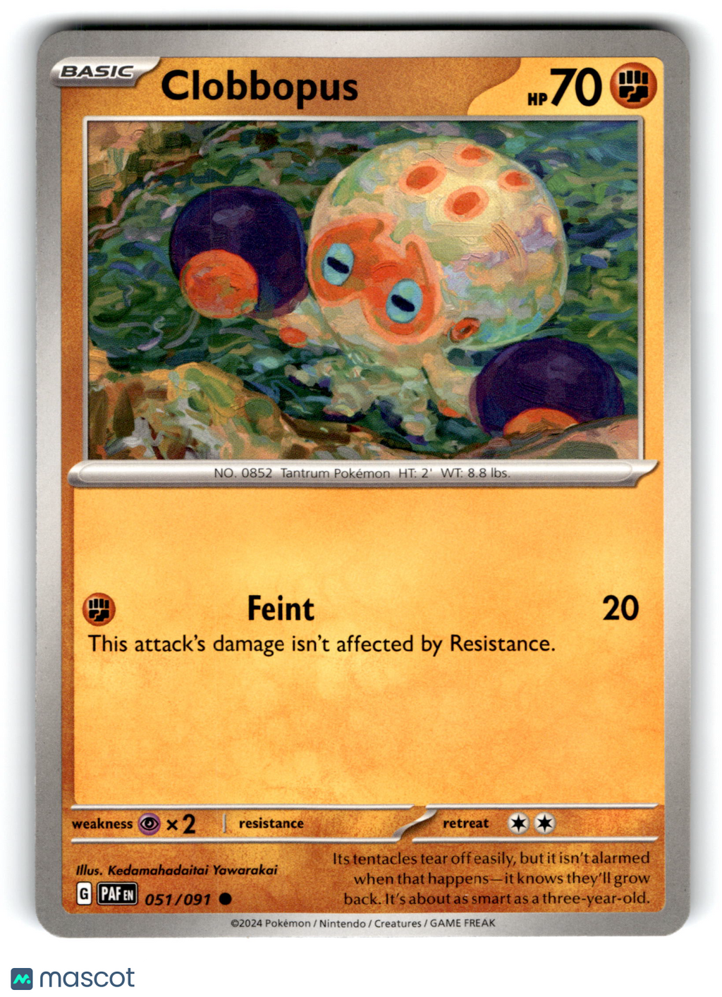 2024 Pokemon Clobbopus #51/91