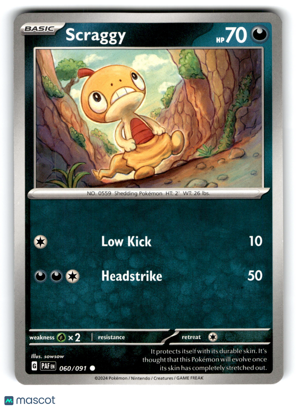 2024 Pokemon Scraggy #60/91
