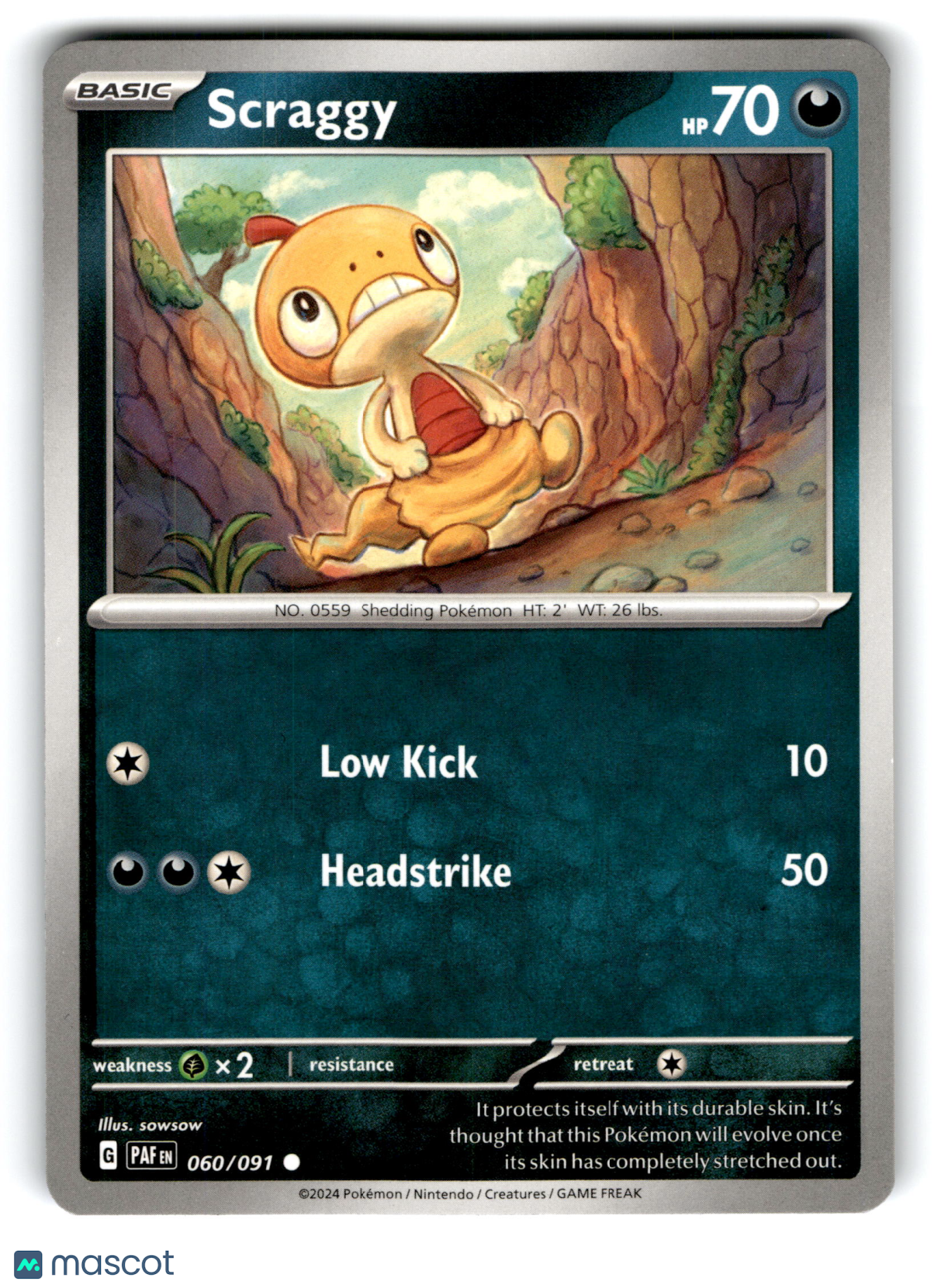 2024 Pokemon Scraggy #60/91