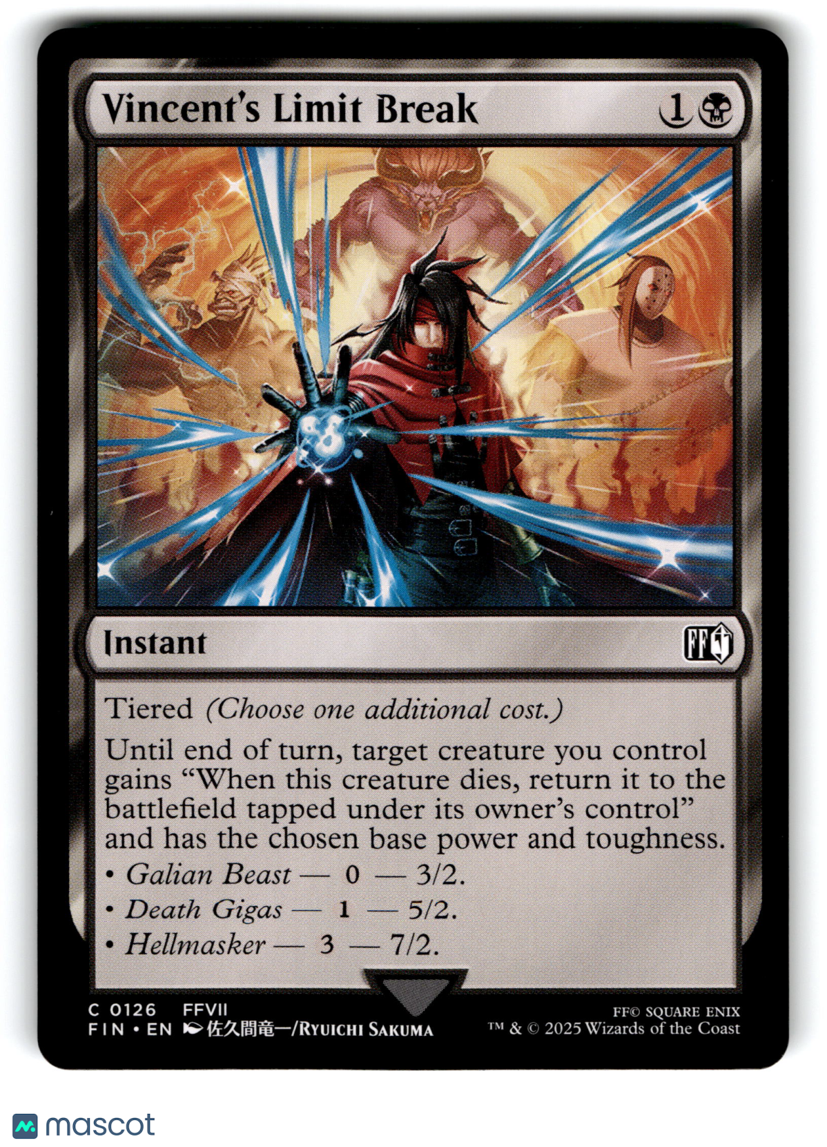 2025 Magic: The Gathering Vincent Valentine