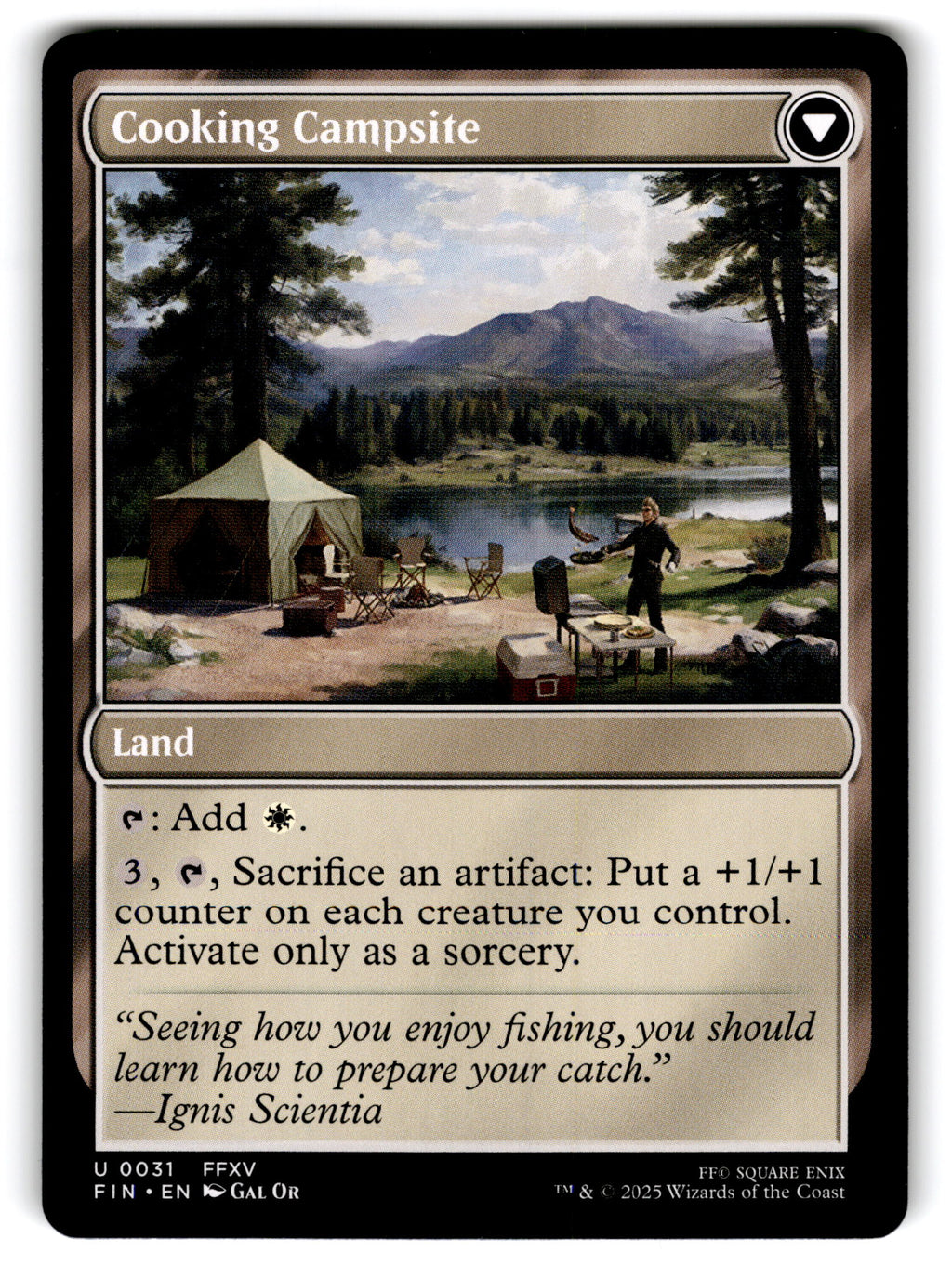 2025 Magic: The Gathering Sidequest: Catch a Fish Cooking Campsite #0031