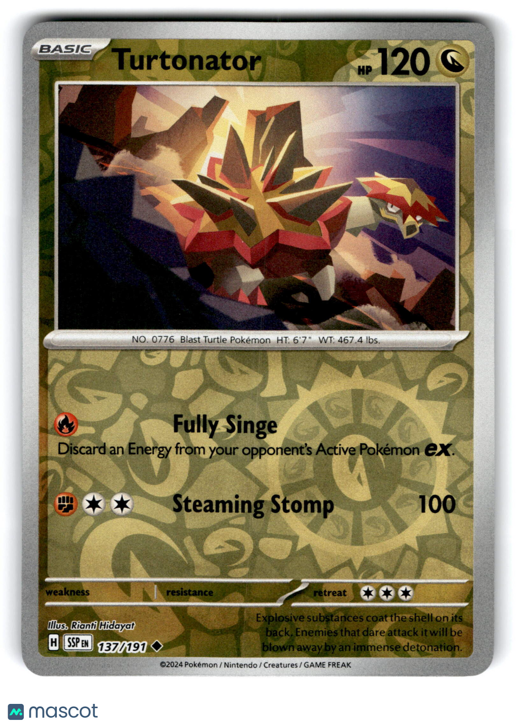 2024 Pokemon Turtonator #137/191