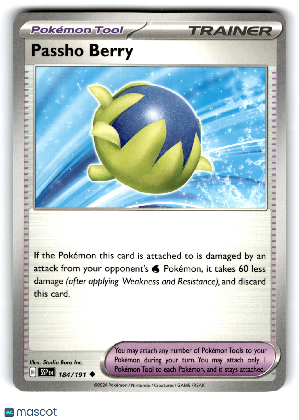 2024 Pokemon Passho Berry #184/191