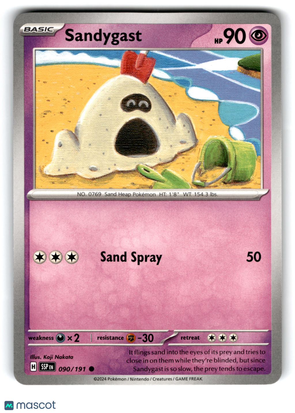 2024 Pokemon Sandygast #90/191