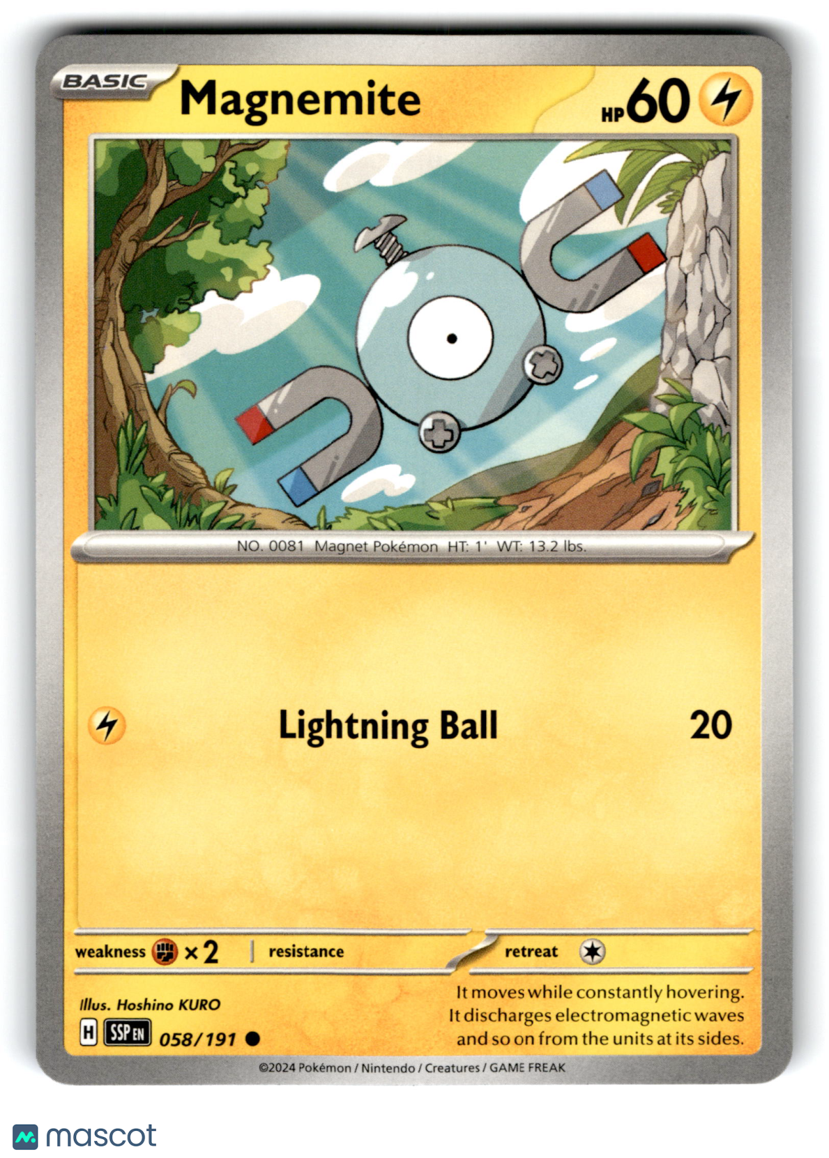 2024 Pokemon Magnemite #58/191