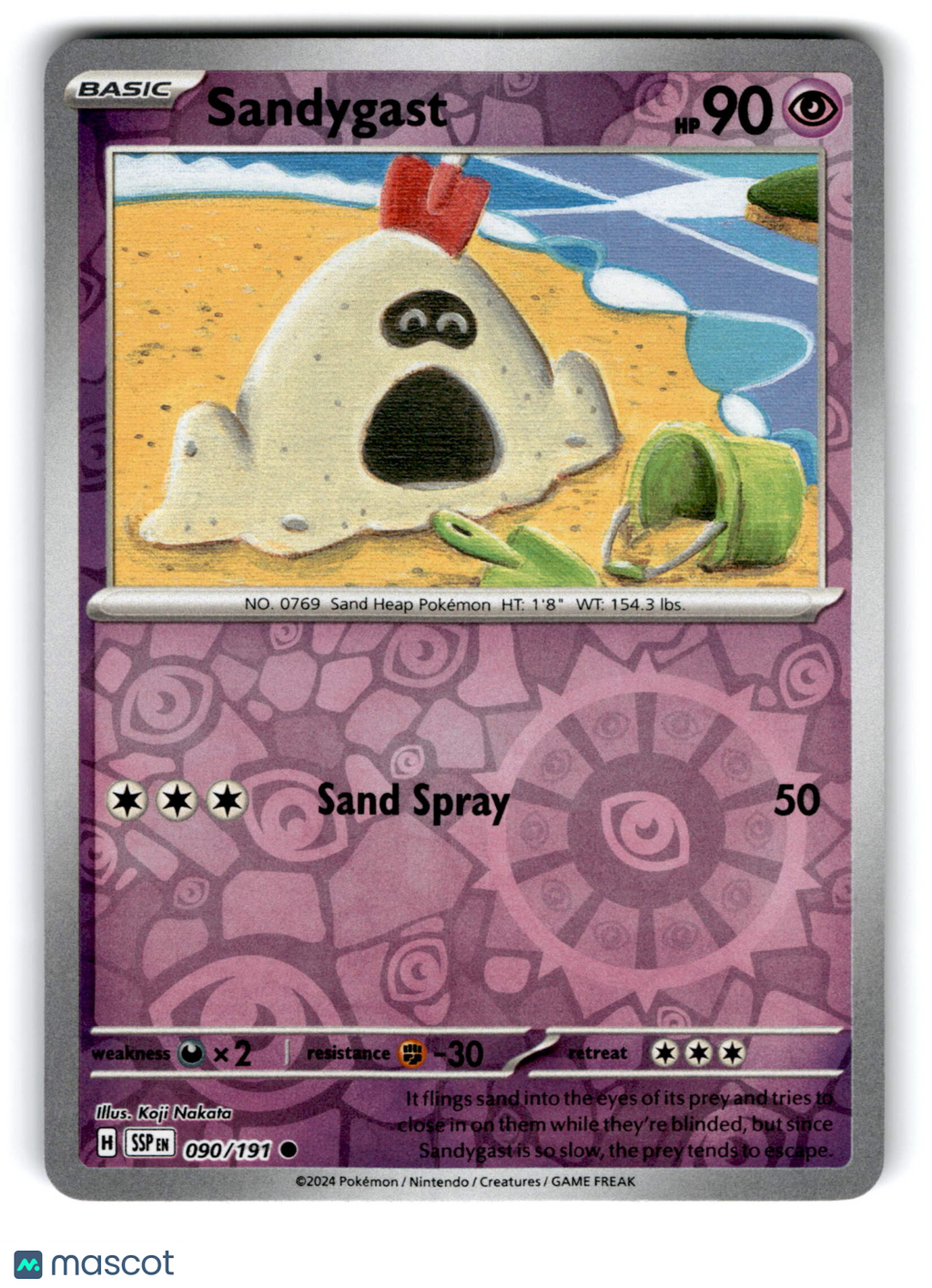 2024 Pokemon Sandygast #90/191
