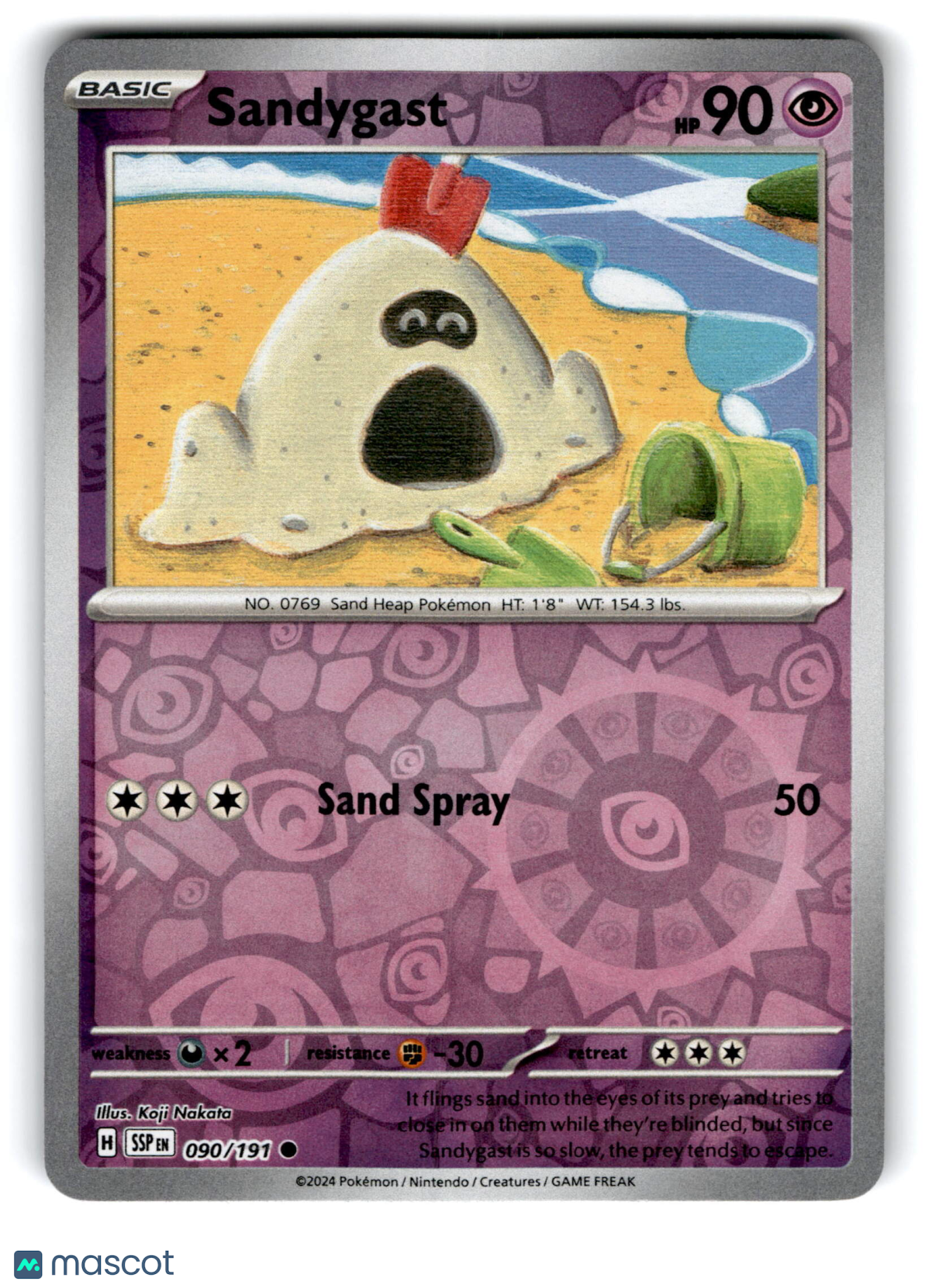 2024 Pokemon Sandygast #90/191