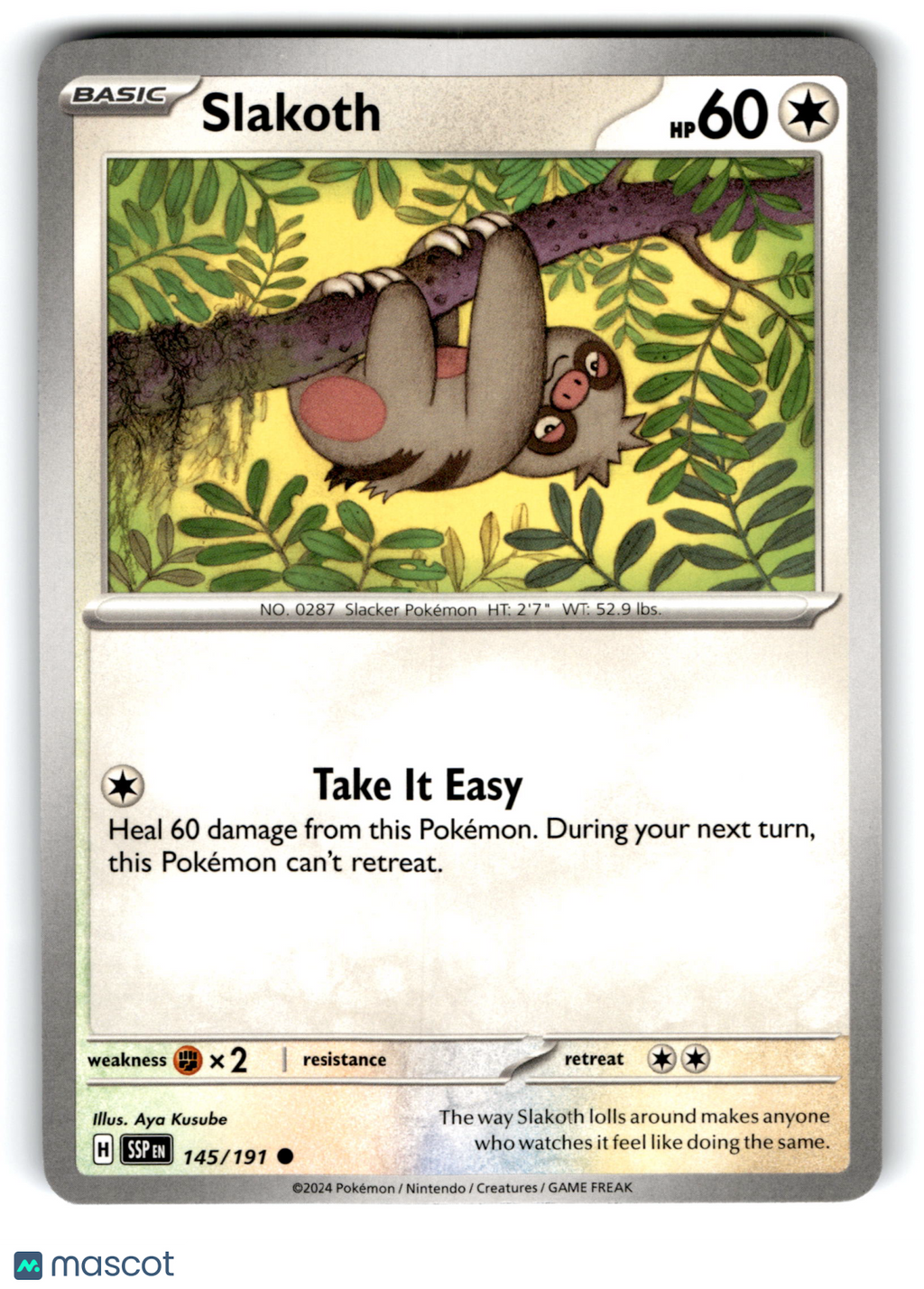2024 Pokemon Slakoth #145/191