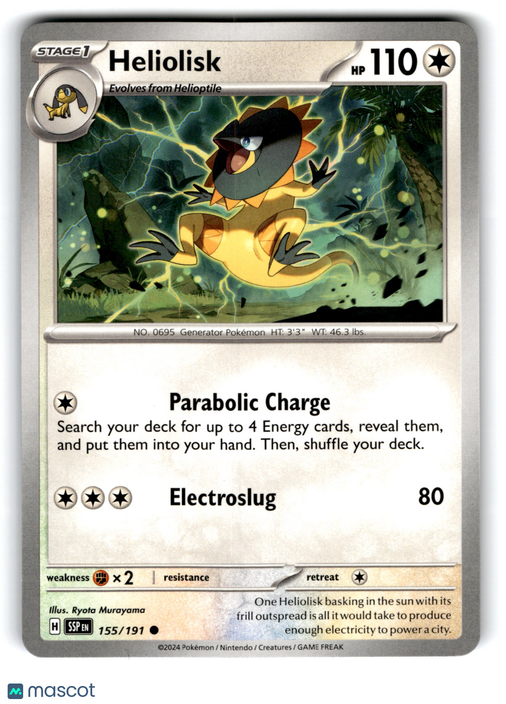2024 Pokemon Heliolisk #155/191