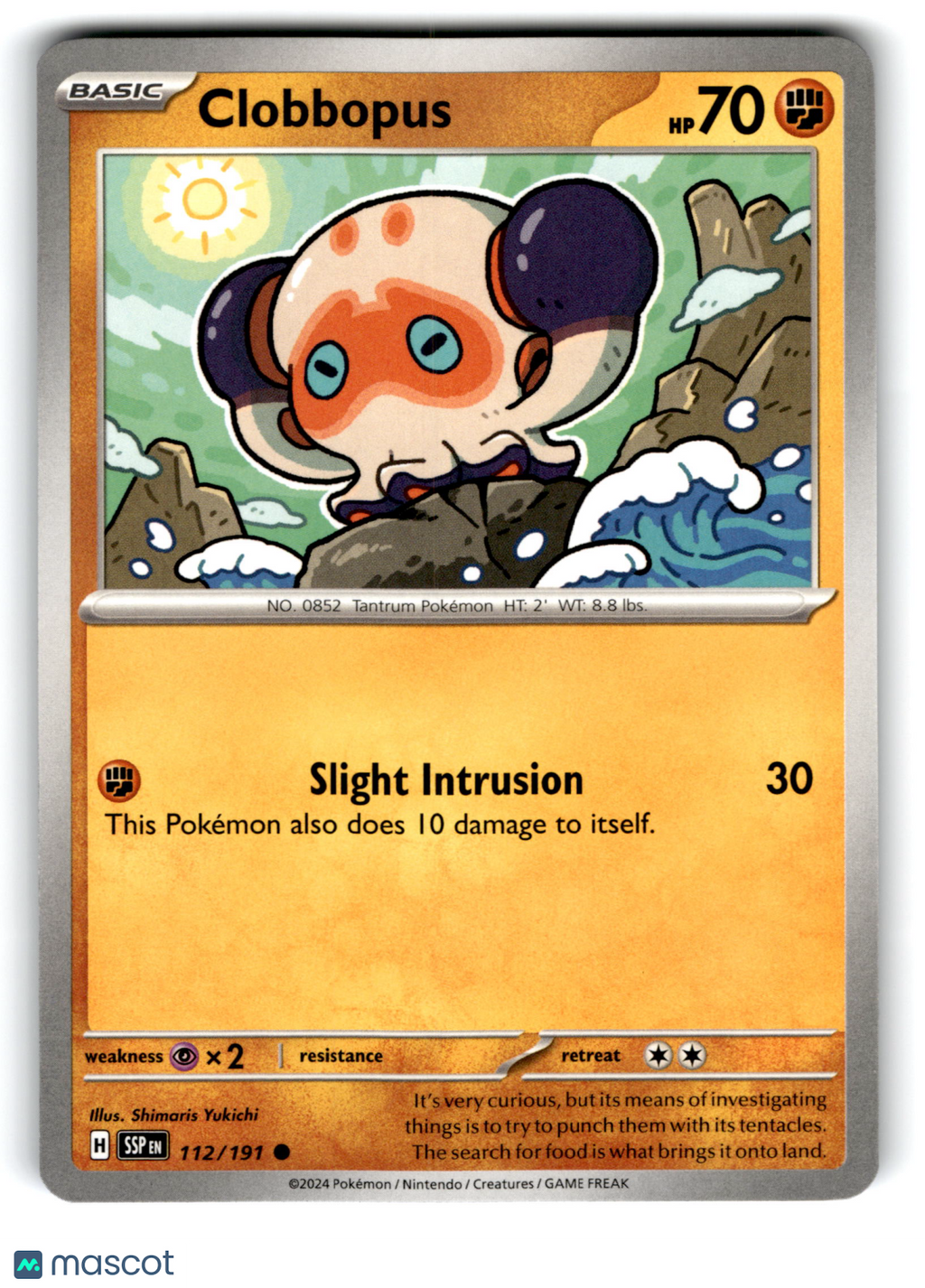 2024 Pokemon Clobbopus #112/191