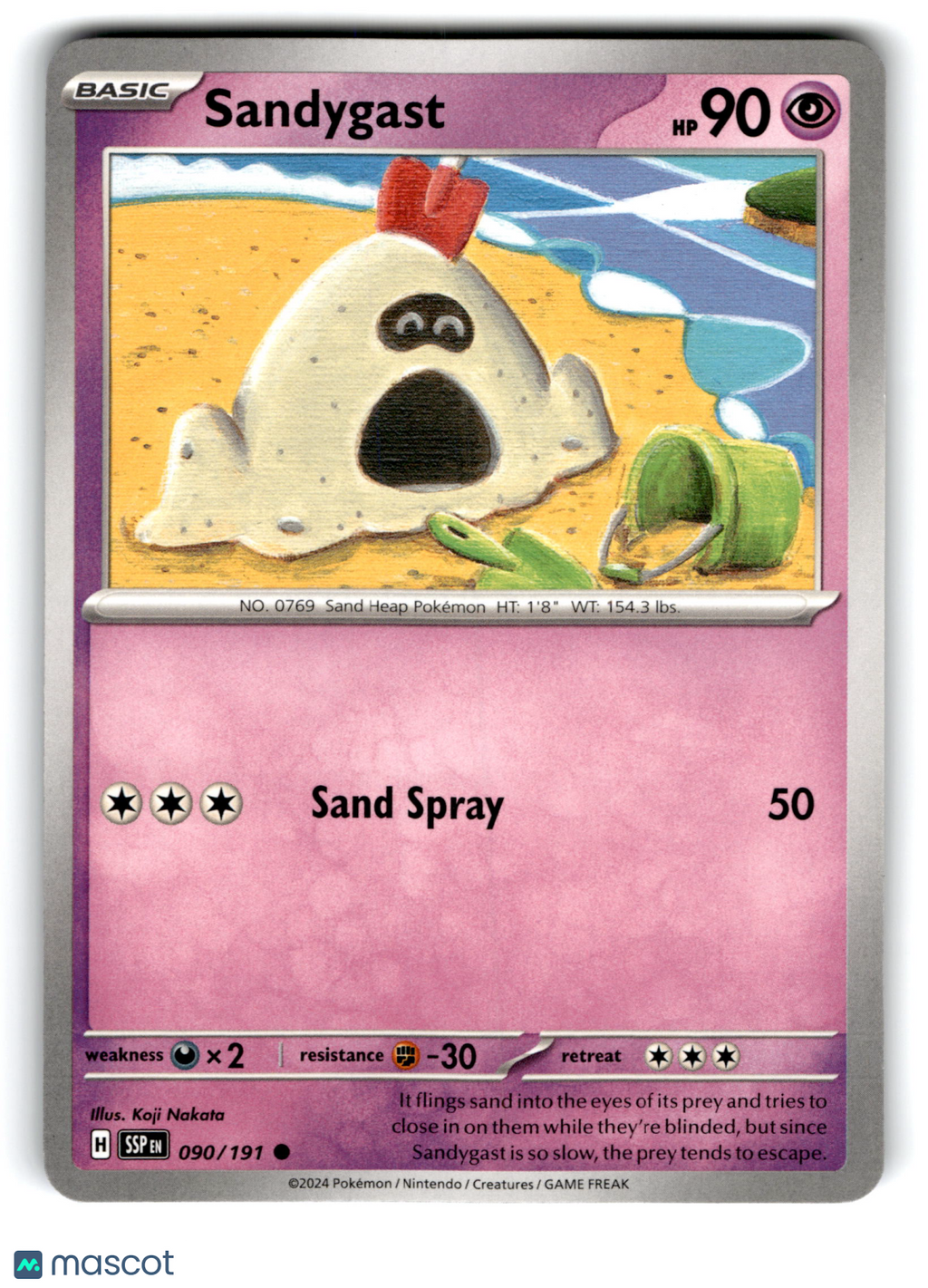 2024 Pokemon Sandygast #90/191