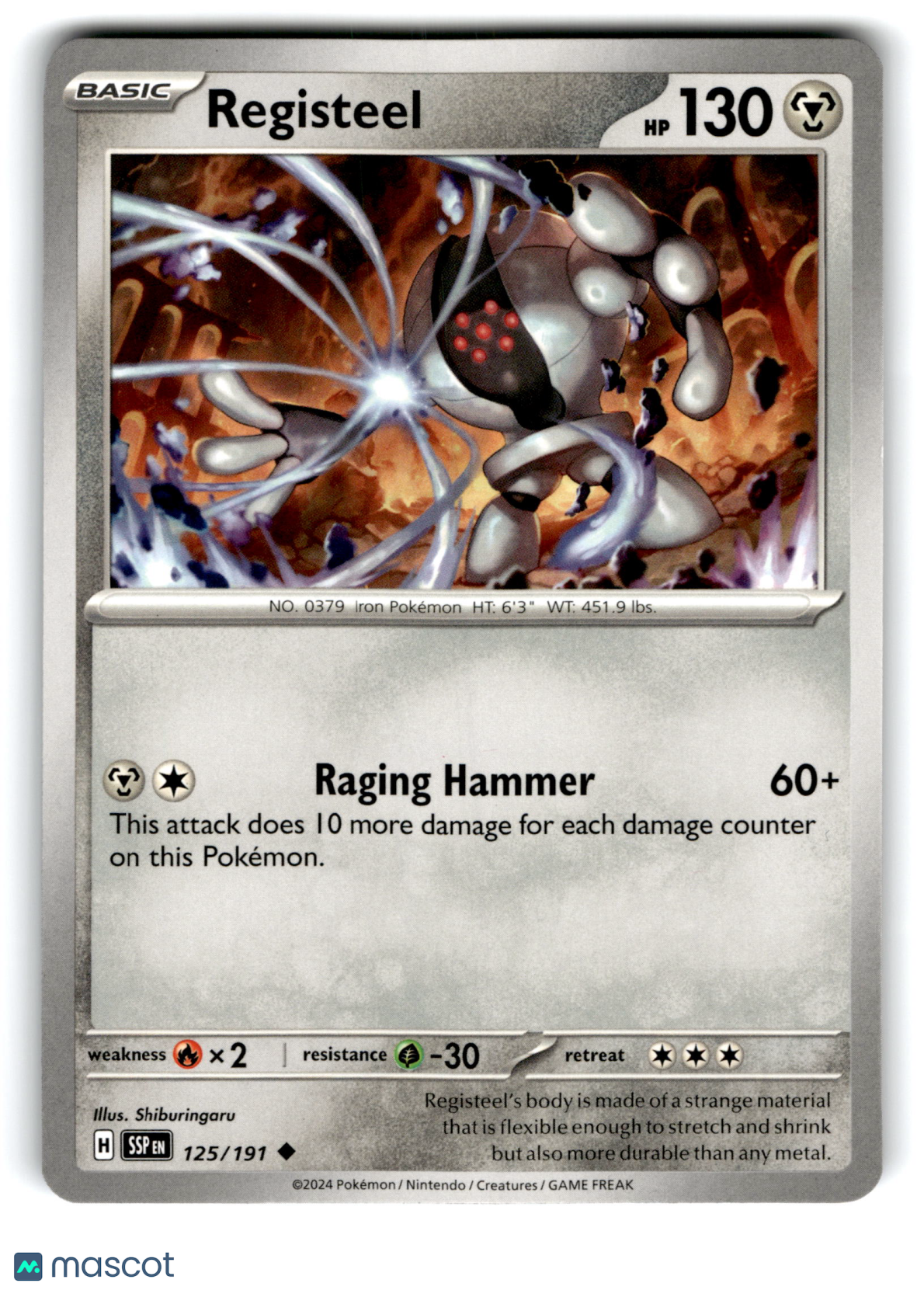 2024 Pokemon Registeel #125/191