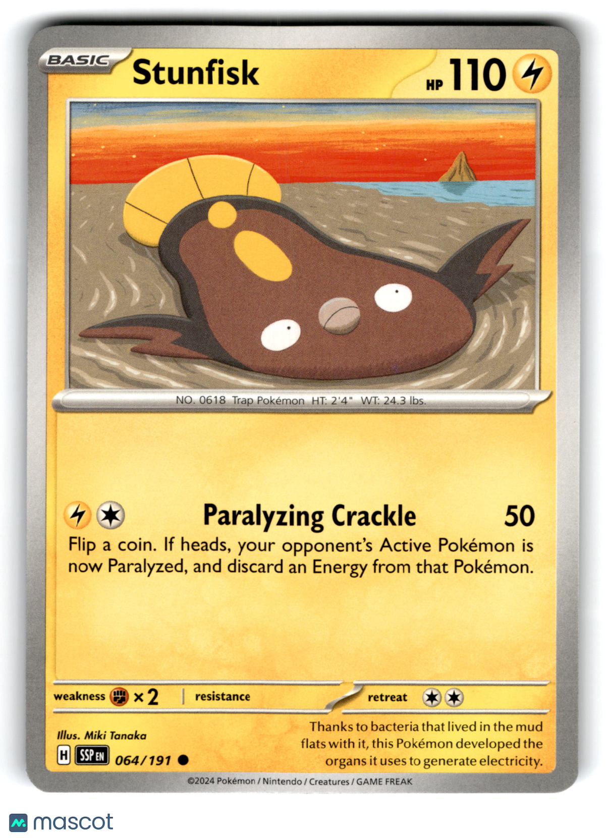 2024 Pokemon Stunfisk #64/191