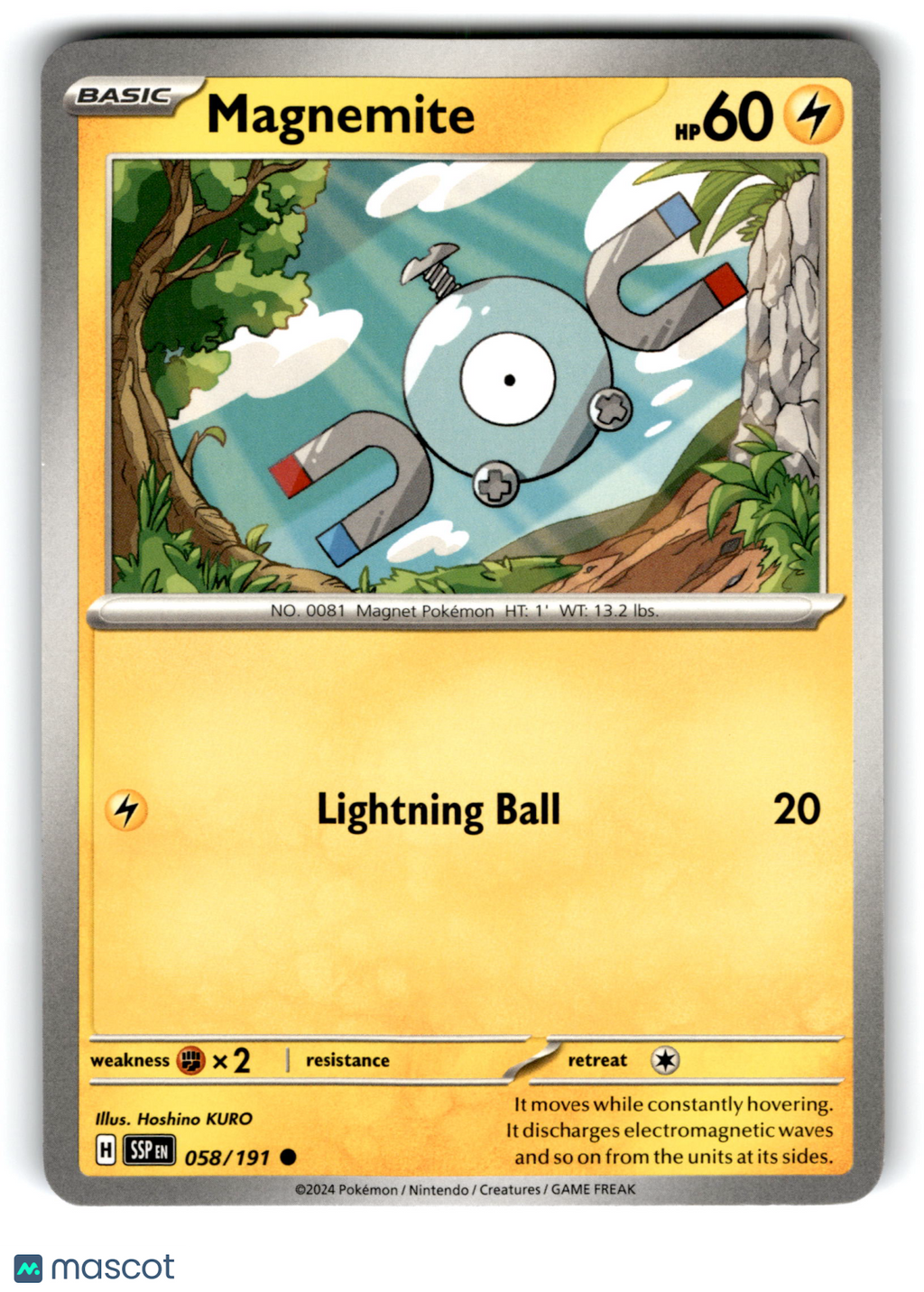 2024 Pokemon Magnemite #58/191