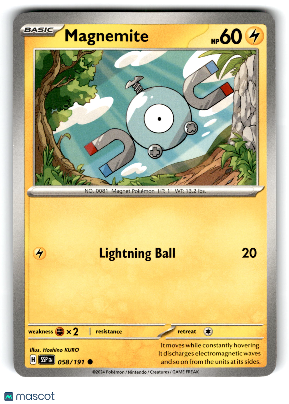2024 Pokemon Magnemite #58/191