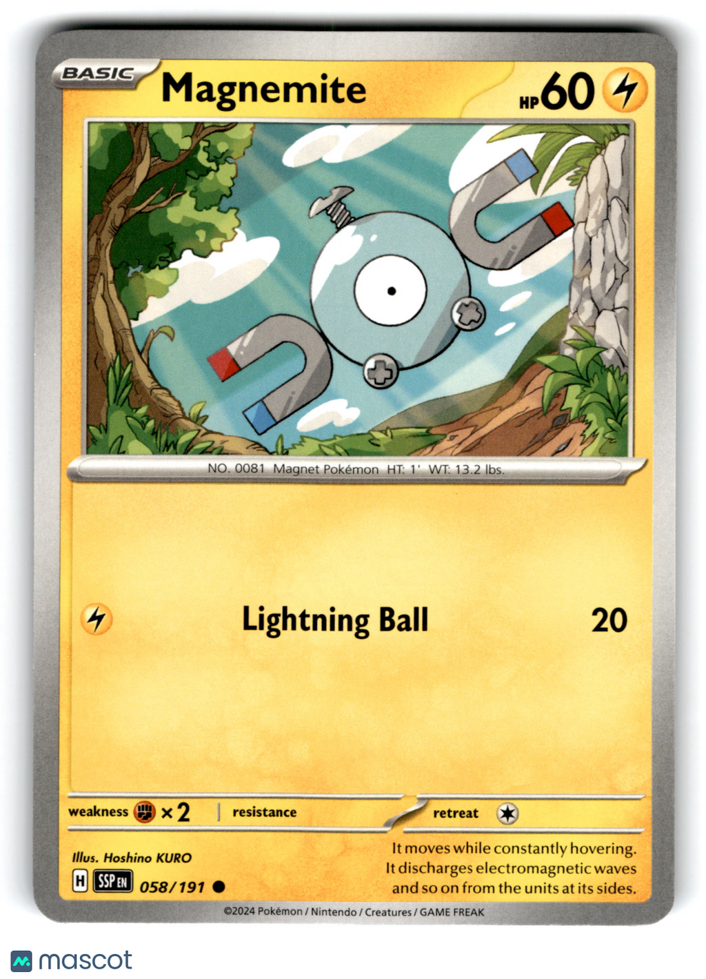 2024 Pokemon Magnemite #58/191
