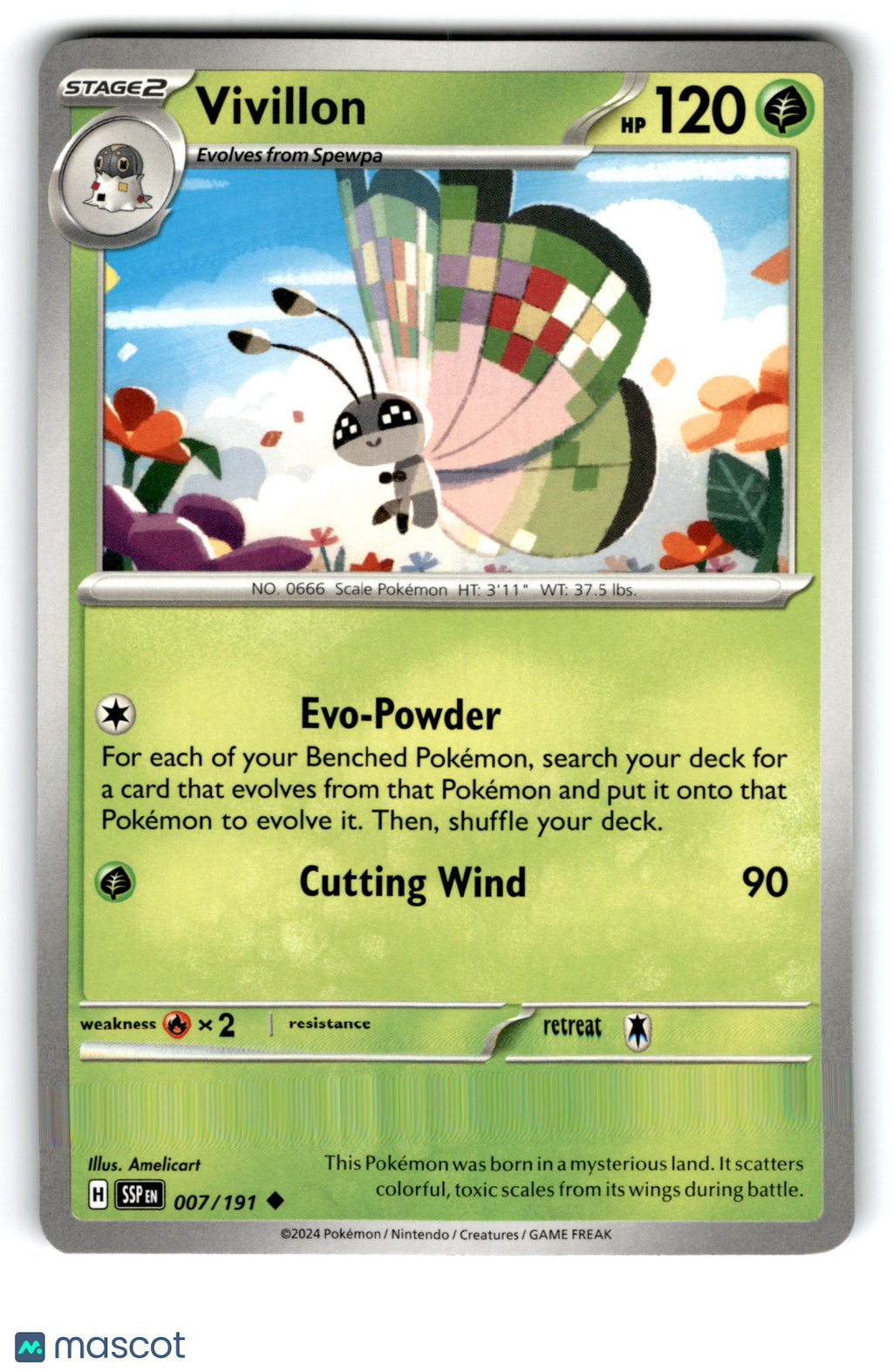 2024 Pokemon Vivillon #7/191