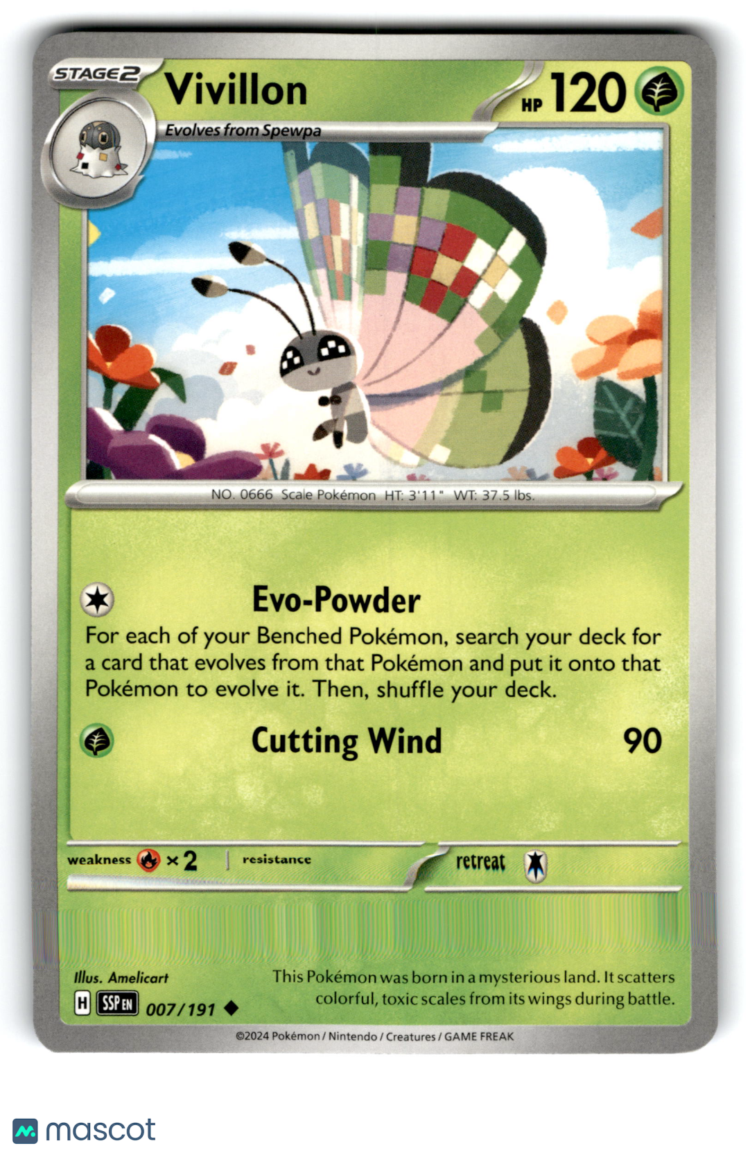 2024 Pokemon Vivillon #7/191
