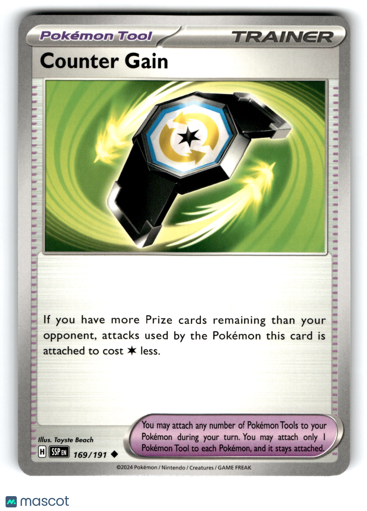2024 Pokemon Counter Gain #169/191