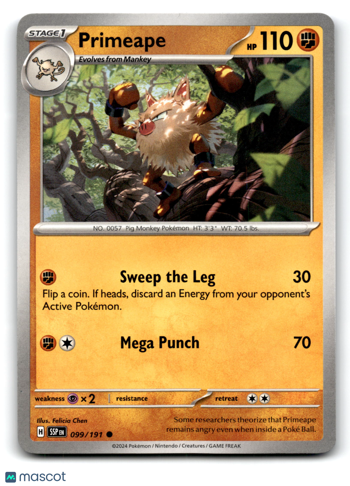 2024 Pokemon Primeape #99/191