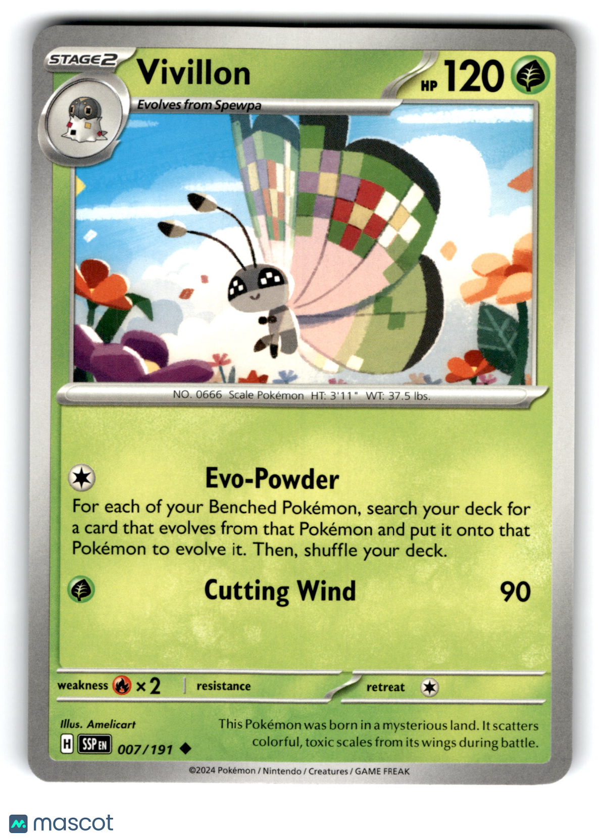 2024 Pokemon Vivillon #7/191