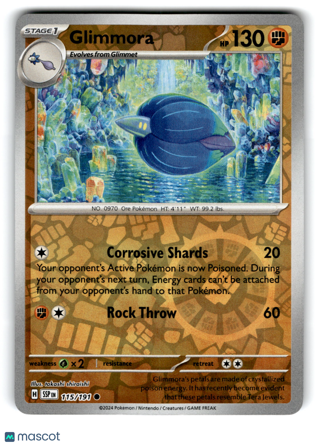 2024 Pokemon Glimmora #115/191