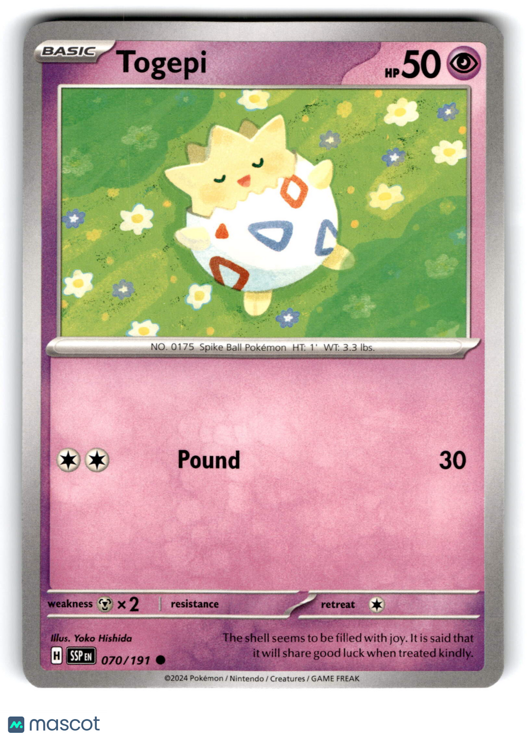 2024 Pokemon Togepi #70/191