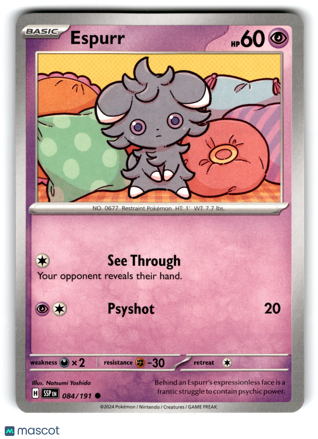 2024 Pokemon Espurr #84/191