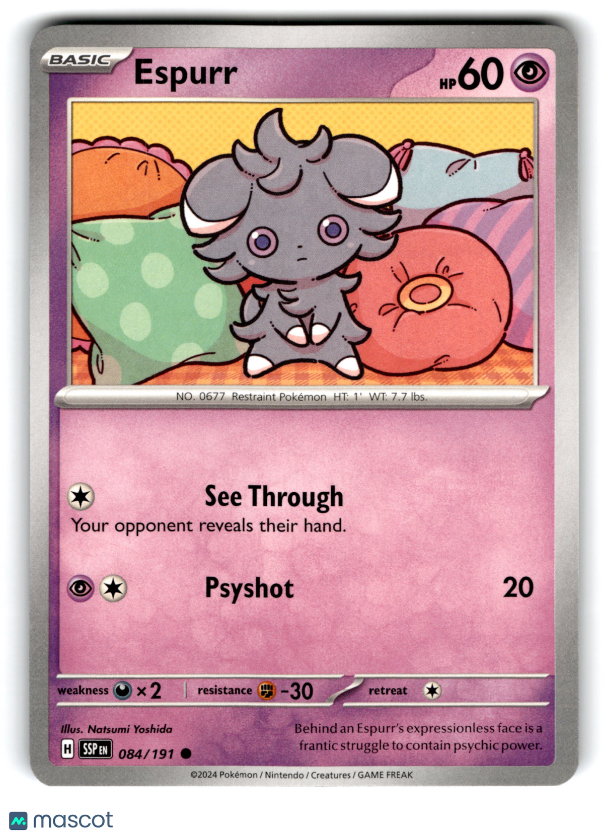 2024 Pokemon Espurr #84/191