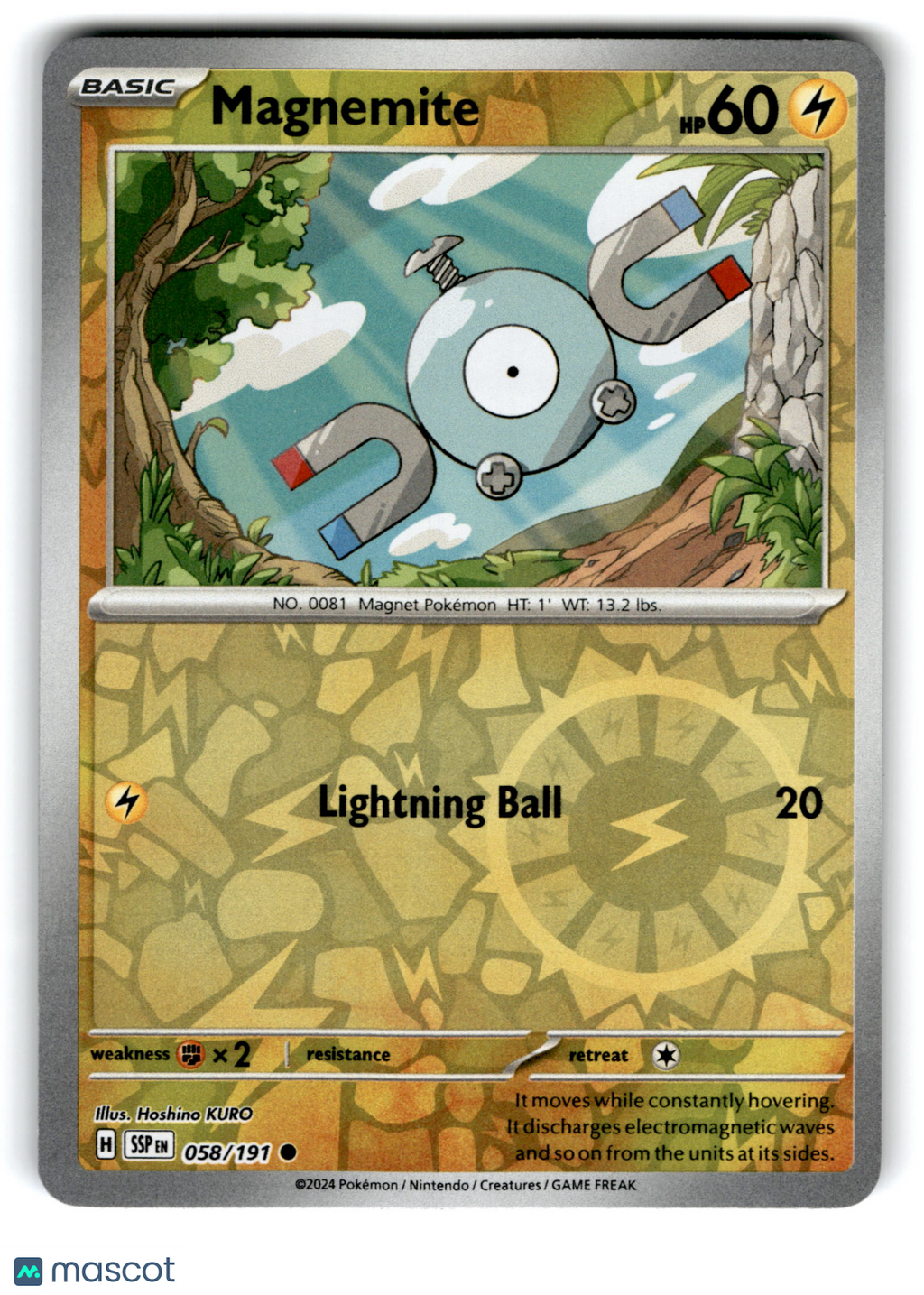 2024 Pokemon Magnemite #58/191