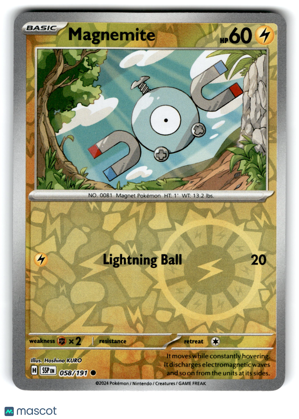 2024 Pokemon Magnemite #58/191