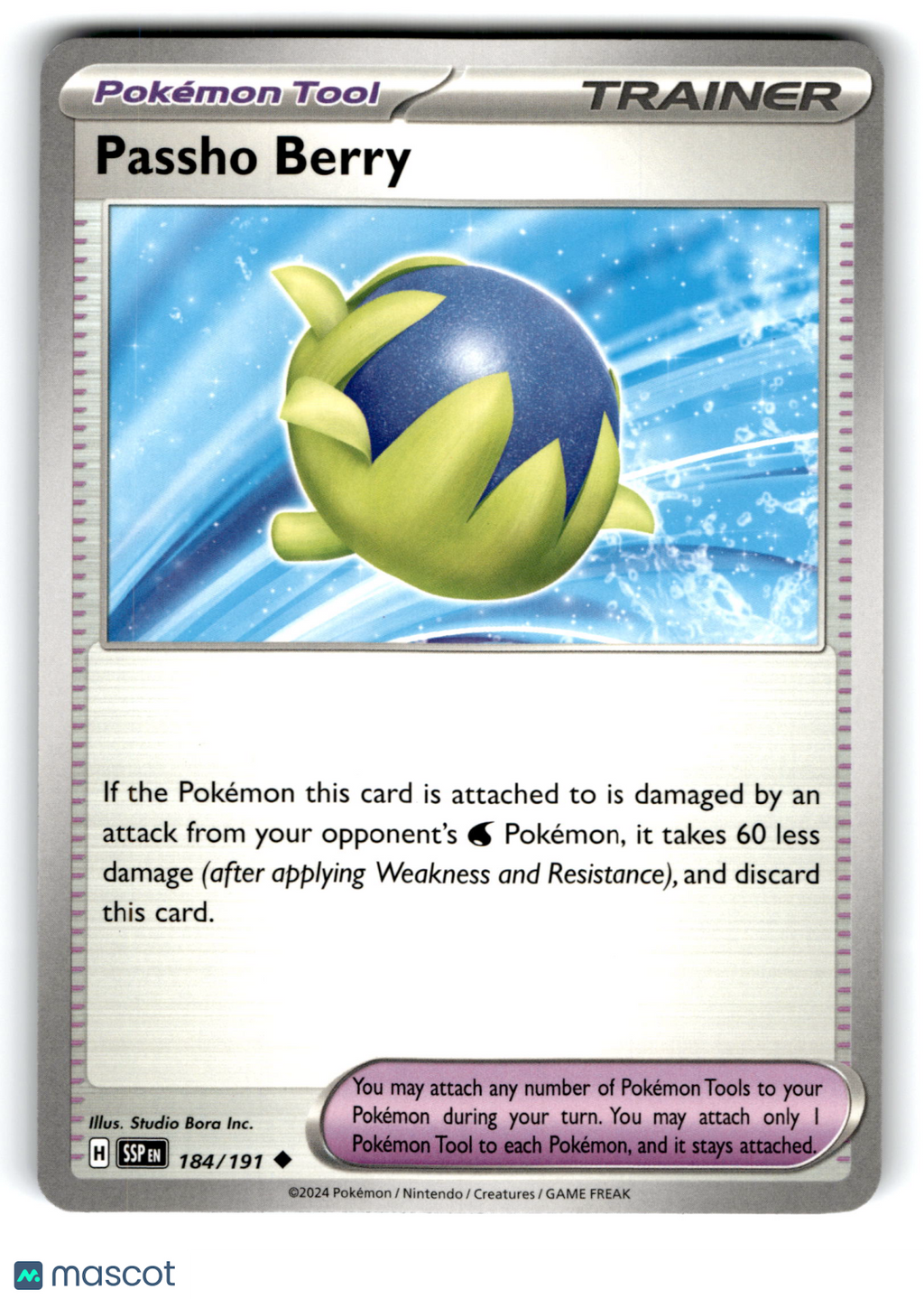 2024 Pokemon Passho Berry #184/191