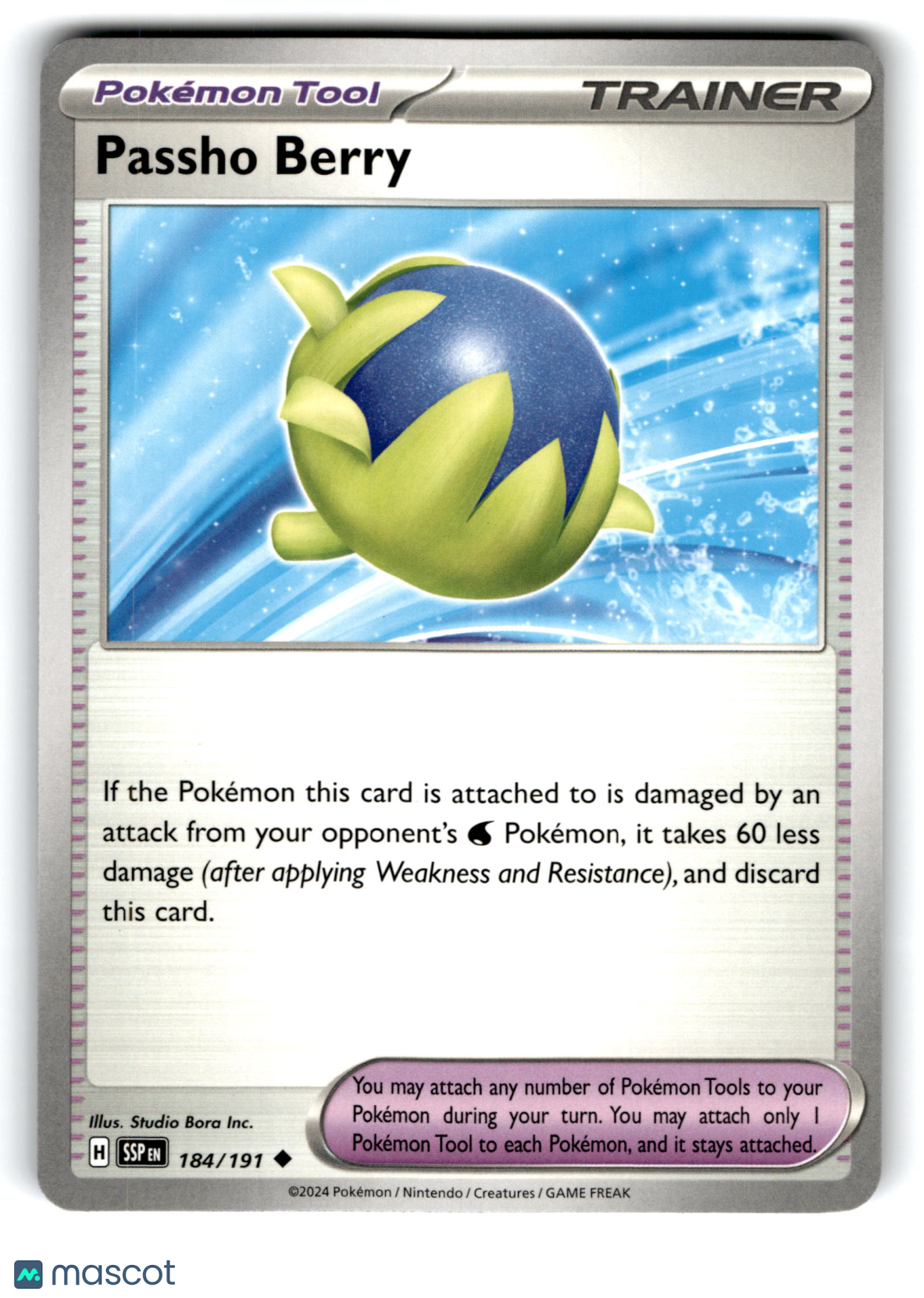 2024 Pokemon Passho Berry #184/191