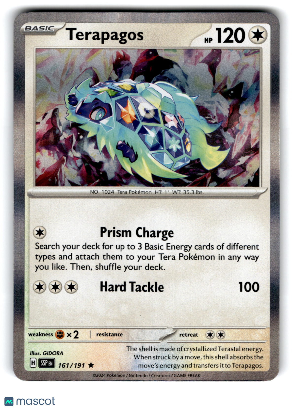 2024 Pokemon Terapagos #161/191