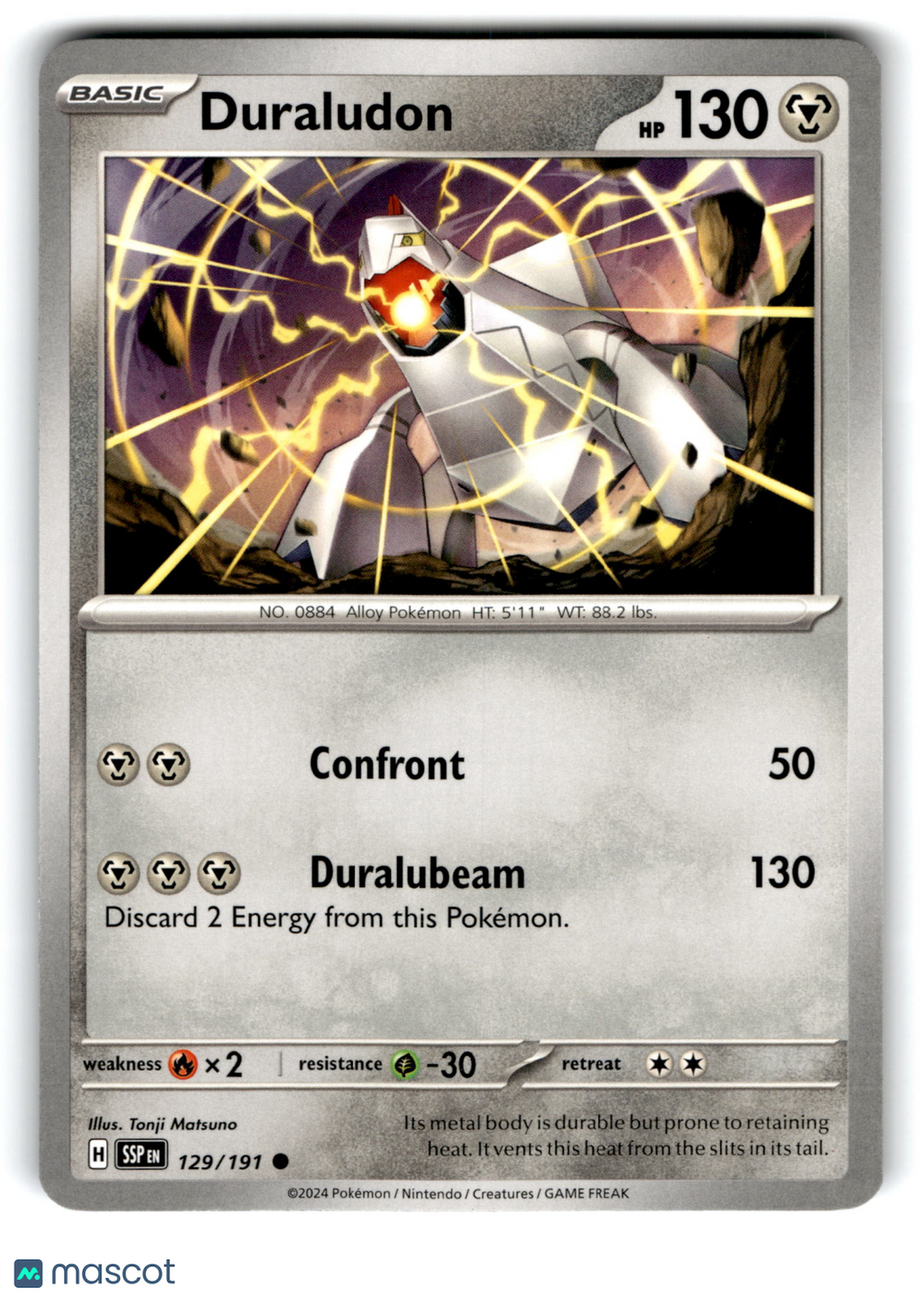 2024 Pokemon Duraludon #129/191