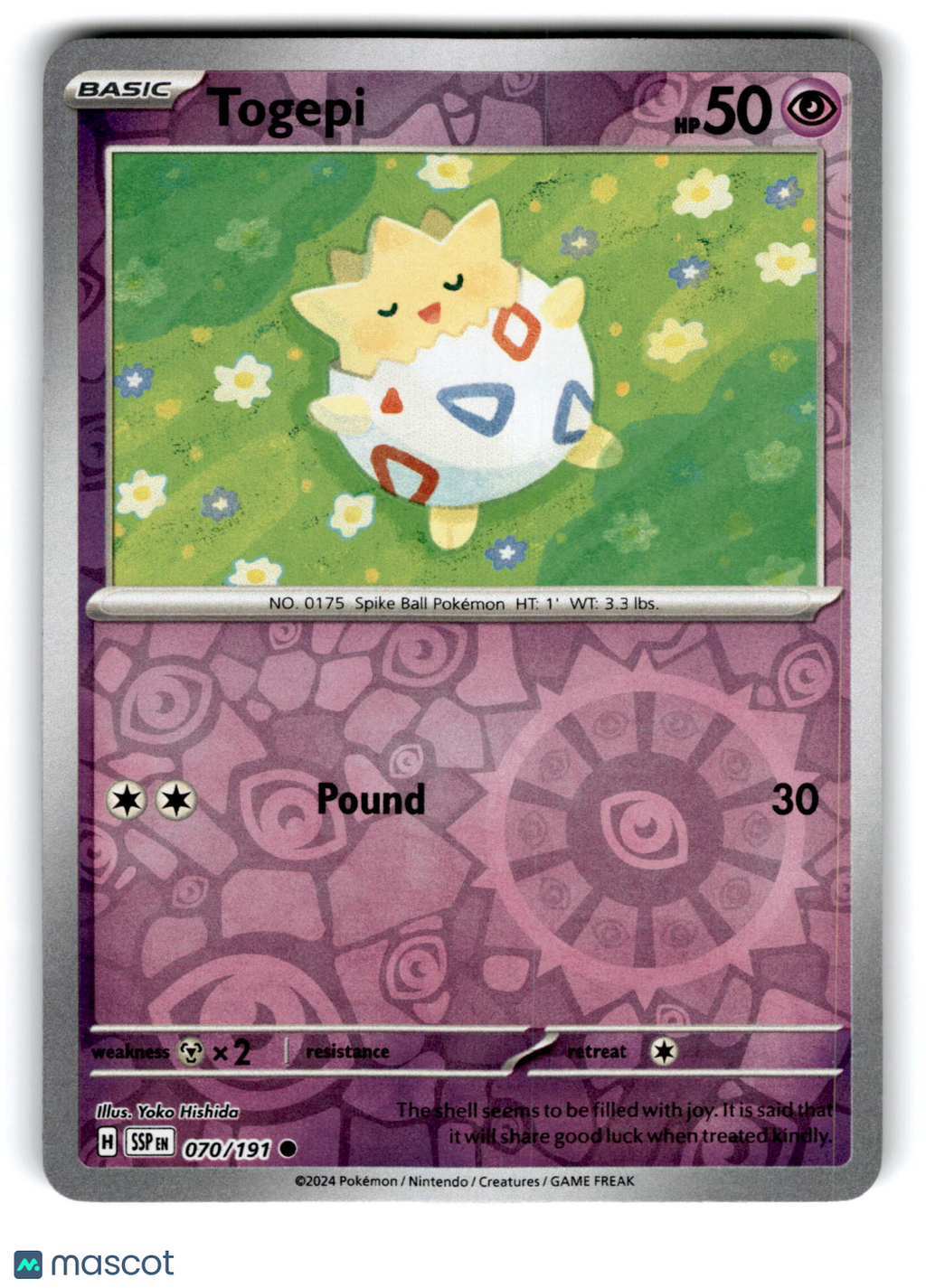 2024 Pokemon Togepi #70/191