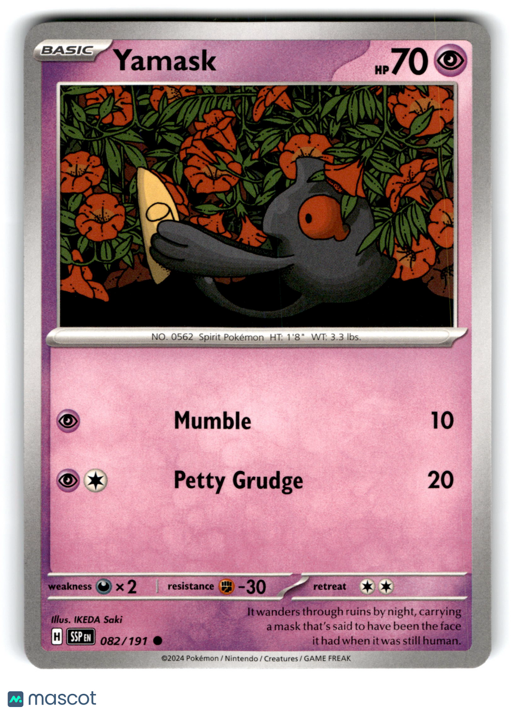 2024 Pokemon Yamask #82/191